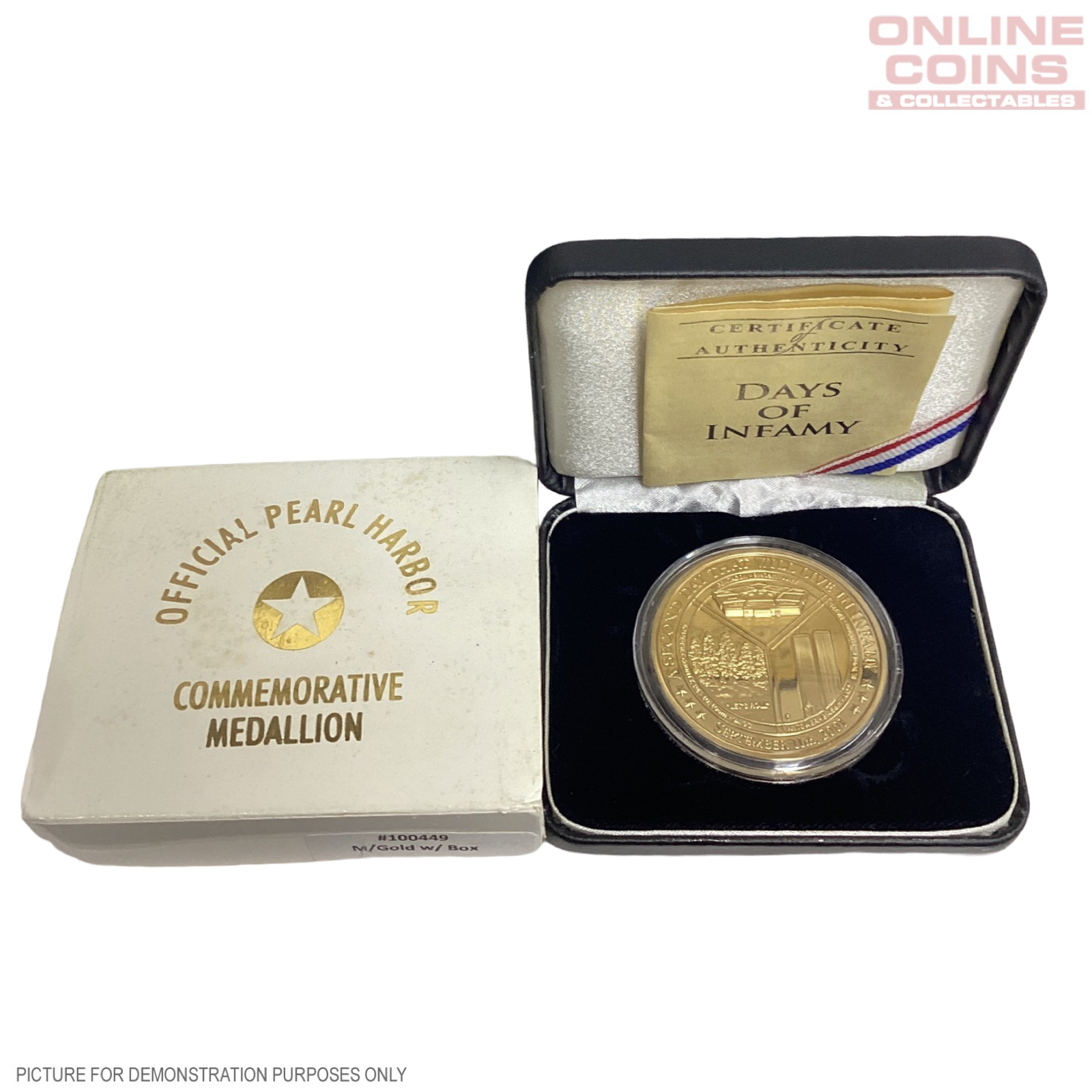 Days of Infamy: Pearl Harbour - 9/11 Commemorative Medallion